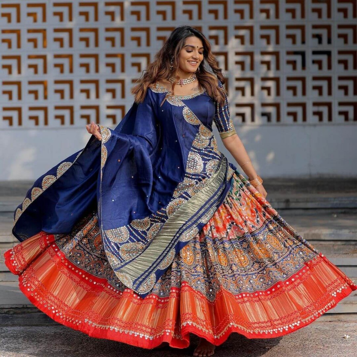 Chaniya choli top full gher